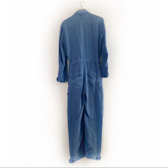 Rag & Bone Henri Tie-front Washed-Silk Jumpsuit - Picture 3 of 5